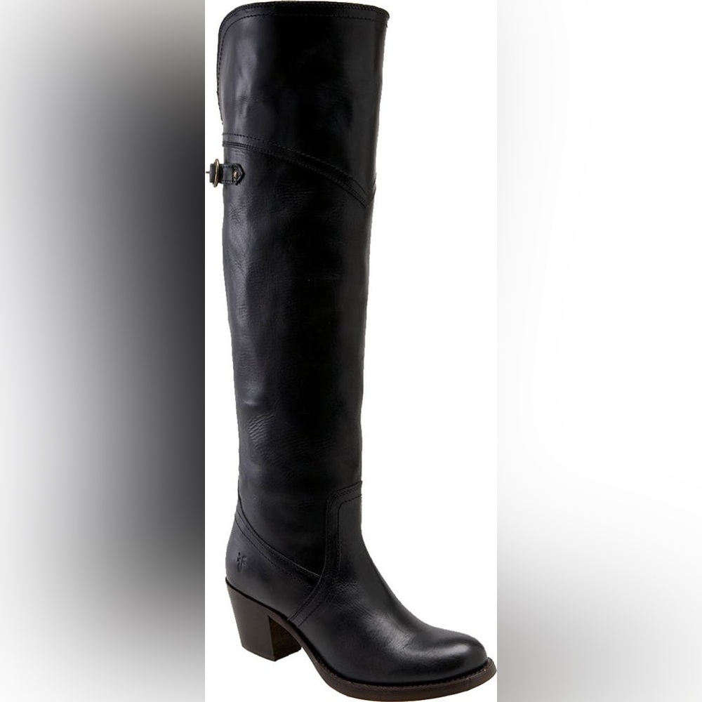 Frye Jane' Tall Boot Black  Leather
